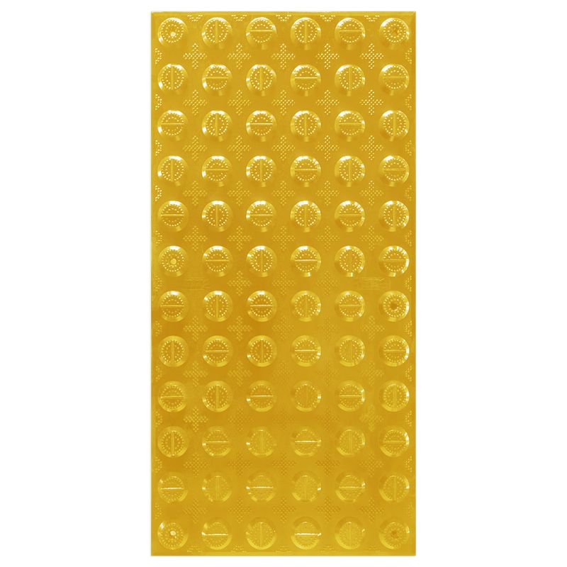 Taktile plater med knotter i glassfiber, velg farge
