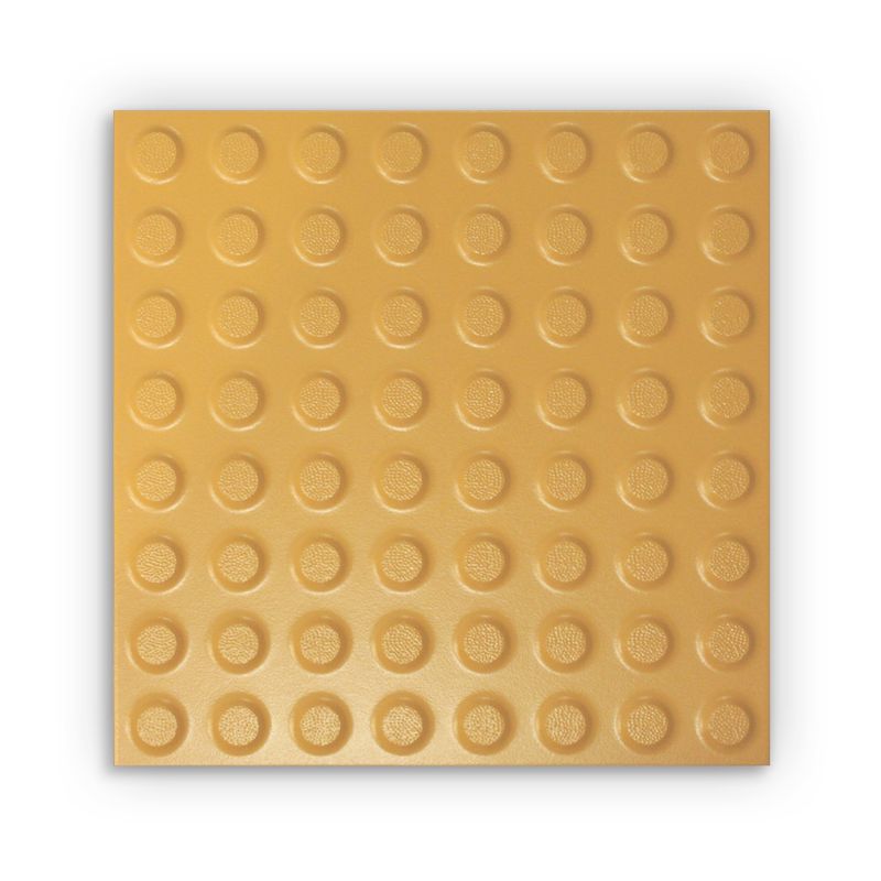 Taktile keramiske fliser med knotter - Lysebrun/Oransje 40*40 cm