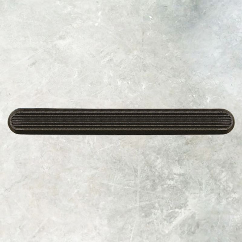 Taktile ribber i sort TPU - 28cm med plugg. 