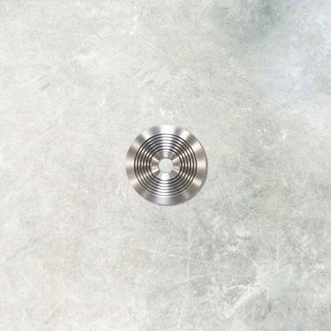 Hovedbilde Taktile knotter i stål Ø32 mm med skruehull.